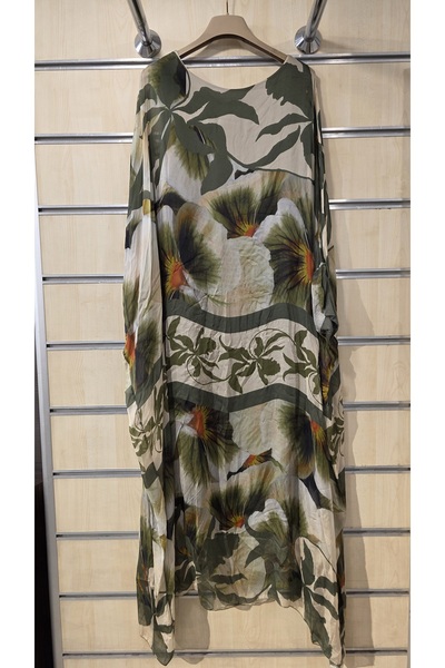 Park Moda Ιταλικό μεταξωτό φόρεμα με μοτίβο λουλουδιών