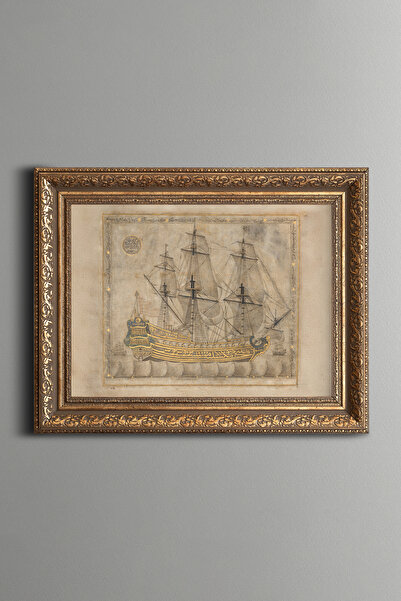 epiqart Caligrafie Kalyon - Cadru cu model vintage