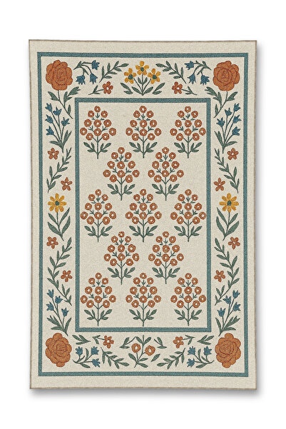 Rugs Modern Halı Mosso Floral Detaylı Dokuma Taban Modern Dekoratif Halı moss...