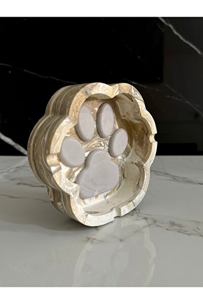 betonmall Τσιγαροθήκη από σκυρόδεμα Χειροποίητη διακοσμητική τσιγαροθήκη με σχέδιο γάτας και σκύλου που πλένεται