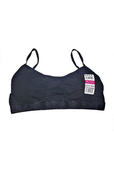 KOTA Women's Black Rope Strap Pad Bustier