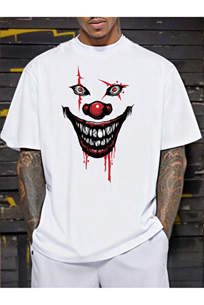 Lider Leather TRICOU BĂRBAȚI CU IMPRIMEU JOKER