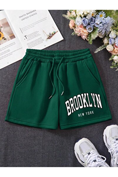 Lider Leather Pantaloni scurți de damă unisex cu imprimeu