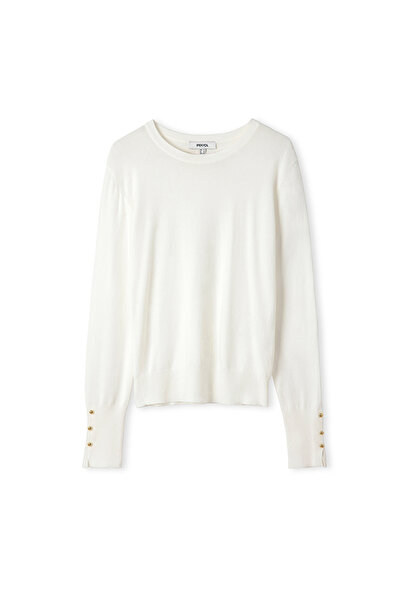 İpekyol Kontrast düğmeli triko