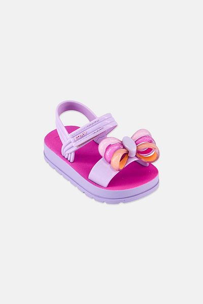 ZAXY Toddlers Girl Pirulito Velcro Closure Sandals, Purple