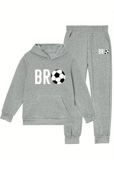 Lider Leather Παιδικό σετ φόρμας με στάμπα και κουκούλα - Άνετη, κομψή και μο...