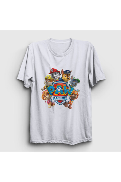 Presmono Unisex Λευκό T-Shirt All Paw Patrol 557700tt