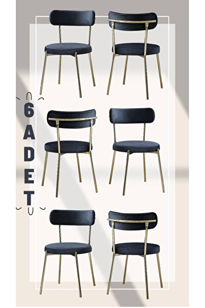 JoyMassa TEDİ GOLD SANDALYE ( 6 ADET )