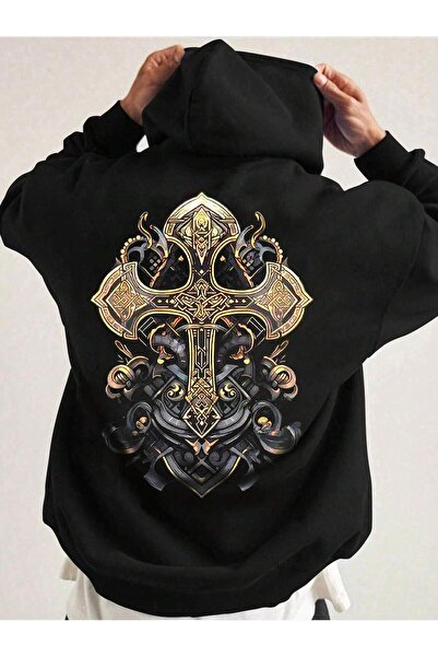 Lider Leather Hanorac cu glugă pentru bărbați