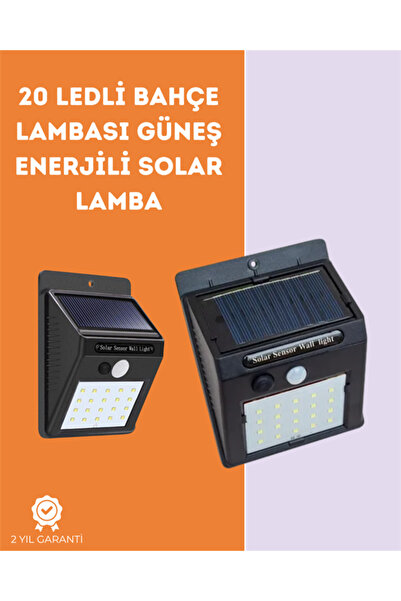 Nemere Kablosuz Solar LED Lamba | Bahçe, Veranda, Merdiven Işığı, Otomatik Aç...