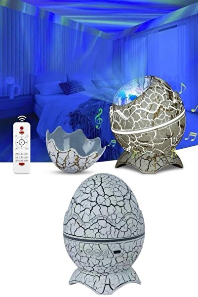 Nemere Gece Lambası Yumurta Işık Speaker Yeni Nesil Dinozor Yumurtası Görünüm...