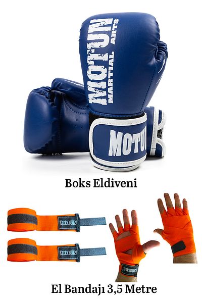 MOTUN Boxing Gloves, Kick Boxing Gloves, Muay Thai Gloves Bandage Set of 2