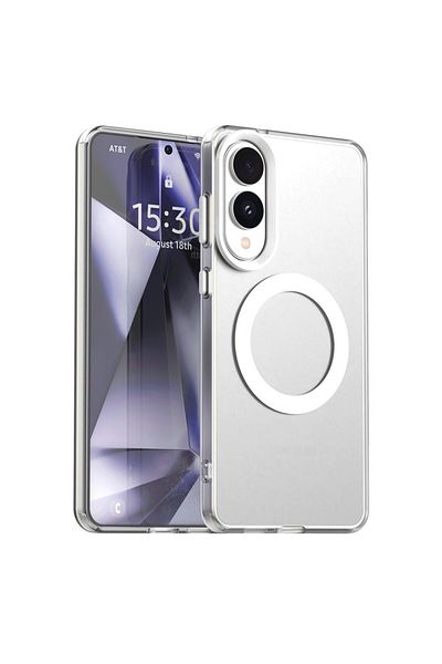 SKYDDAR INNOVATION Case for Samsung Galaxy S25 Edge, CandyCase, Magsafe, sticker set, White