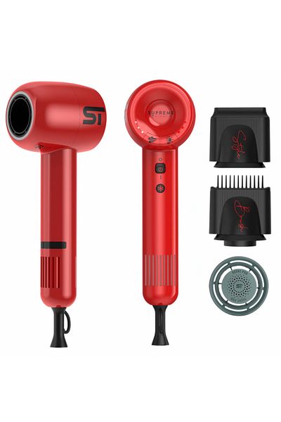 Supreme Trimmer Red Hair Dryer – Cold Air Feature, 3 Heat 3 Speeds