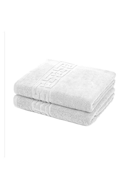 OEM Set 2 prosoape de față, Bumbac, 500g/m², 50x90cm, Alb