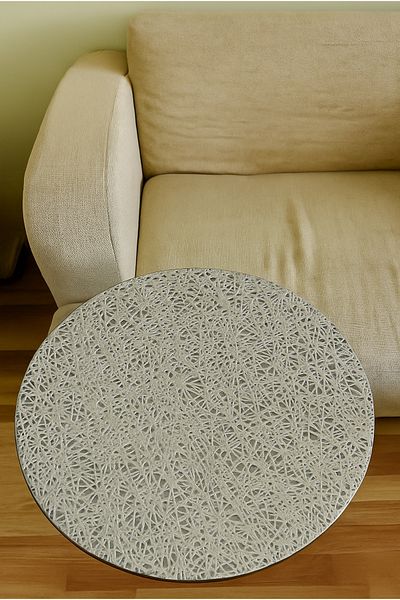 Rona Home Quality Luxury Round Pvc Ruched Coffee Table Table Cover – Dowry, Decorative