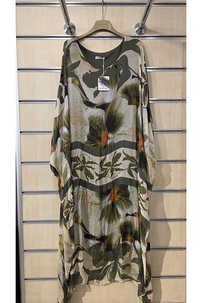 Park Moda Rochie din mătase italiană cu model floral
