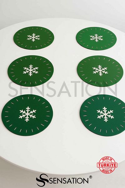 Sensation Felt New Year's Themed Supla American Service 3-Piece Service
