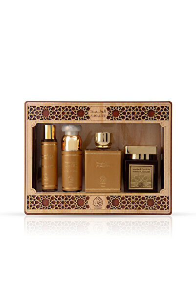 Alwaleef طقم الوليد الذهبي 4 قطع