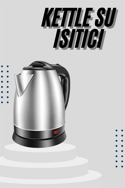 Clevora Kettle C F Type 220-240V Stainless Steel Electric Wired Automatic Power Off