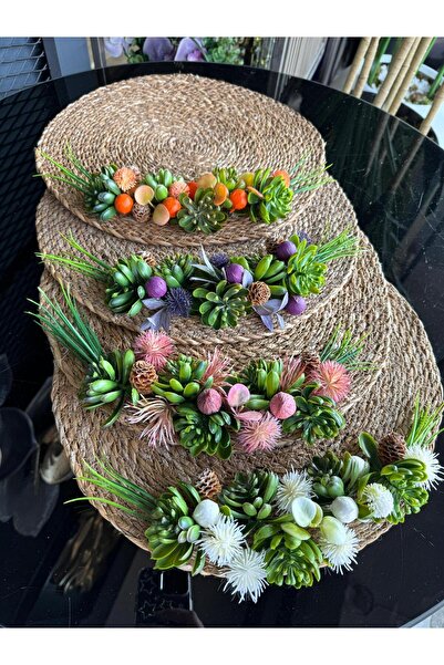 TASARIMHMODA Американська плетена сервіровка Supla 4 Купи 3 Заплати 39 см №:2