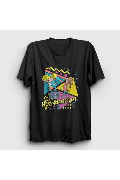 Presmono Unisex Black Poster with Gerald Hey Arnold T-Shirt 562127Tt