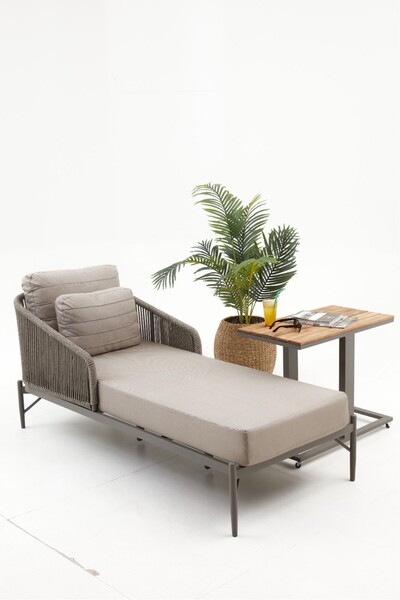 Divona Home Mono Tekli Daybed Şezlong - Cappucino