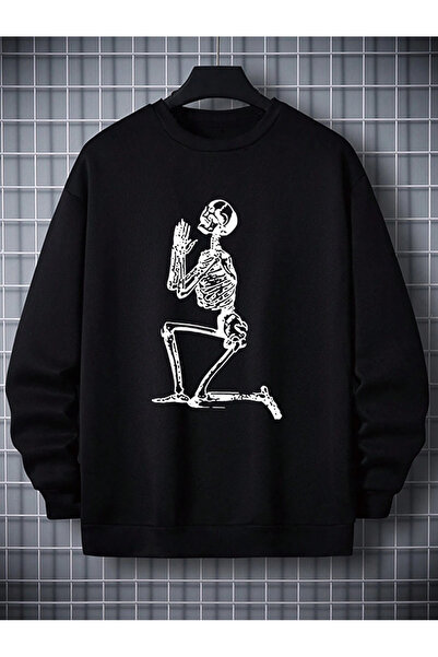 Lider Leather SWEATSHIRT BĂRBAȚI CU GULER ROTUND