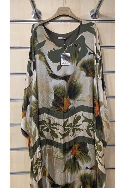 Park Moda Rochie din mătase italiană cu model floral
