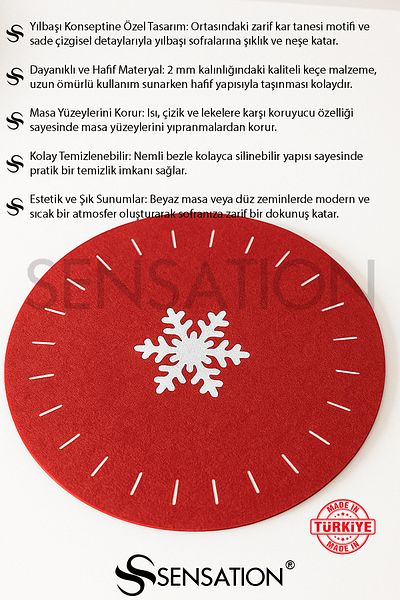 Sensation Felt New Year's Themed American Service Set of 2