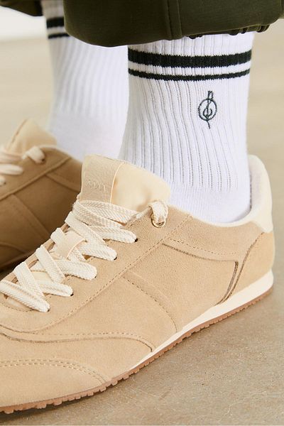Stradivarius 2-pack of striped and embroidered socks