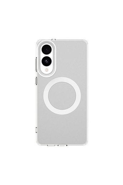 SKYDDAR INNOVATION Case for Samsung Galaxy S25 Edge, CandyCase, Magsafe, sticker set, White