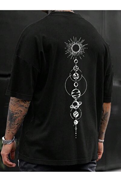 Lider Leather TRICOU BĂRBAȚI CU IMPRIMARE PLANETE