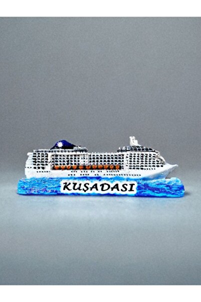 Mundy KUŞADASI Temalı Kabartmalı Polyester Magnet 10 cm x 4cm