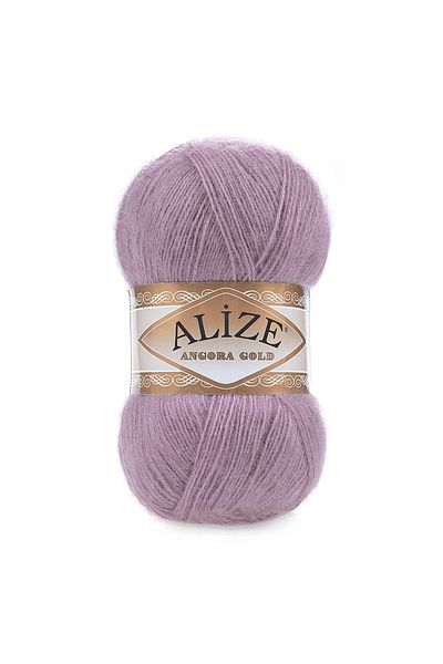 Alize خيط أنجورا جولد محبوك يدوياً 100 جرام 550 متر - 20% صوف - 80% أكريليك - رقم اللون: 312 - وردي جبلي