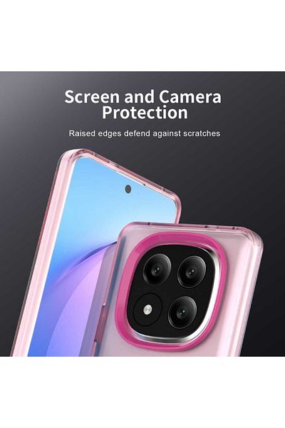 SKYDDAR INNOVATION Case for Xiaomi Redmi Note 14 Pro+ 5G, CandyCase, Magsafe, sticker set, Pink