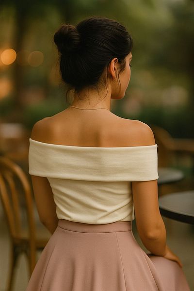 Keywest Γυναικείο μπλουζάκι με γιακά Madonna Off Shoulder