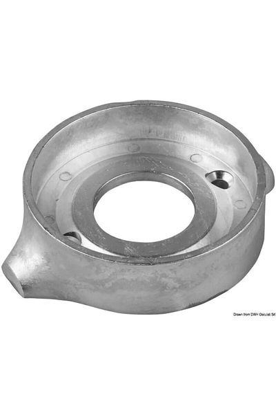 OSCULATI Anod Guler Sail Drive, Diametru 95 mm, Inaltime 27 mm, Zinc, Aluminiu, Magneziu