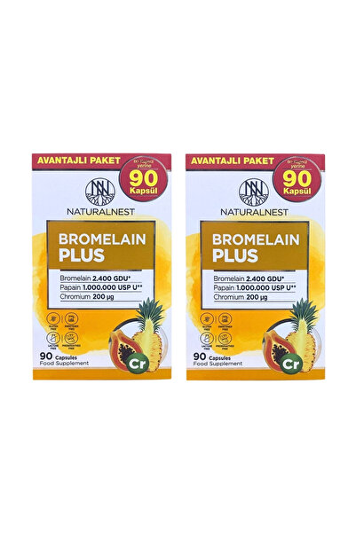 Naturalnest Bromelain Plus 90 Kapsül (2 Adet)
