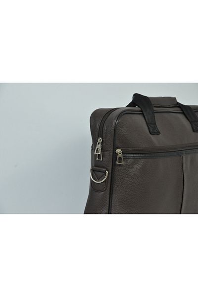 MGV ÇANTA Ev 3004 Brown Flat Zippered Laptop & Briefcase