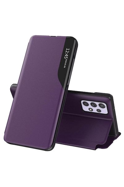 DONARIS Husa compatibila cu Samsung Galaxy A32 5G, Slim Fit Design, T263, Piele ecologica, Mov