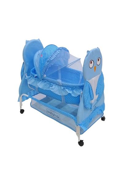 rexa Newborn Baby Cot with Mosquito Net – Safe & Comfortable Sleeping Cradle