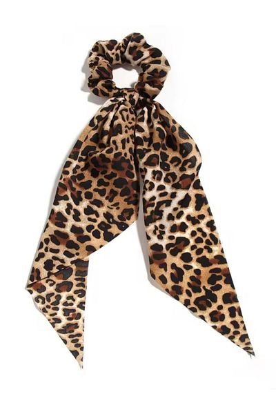 LO ADORO Scarf Leopard Pattern Rubber Buckle Hair Accessory Summer Scarf Buckle