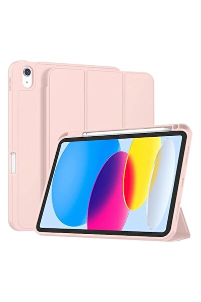 CLICK Защитен калъф за iPad 10 2022 10.9/11 2025, B55, TPU, Пудрено розов