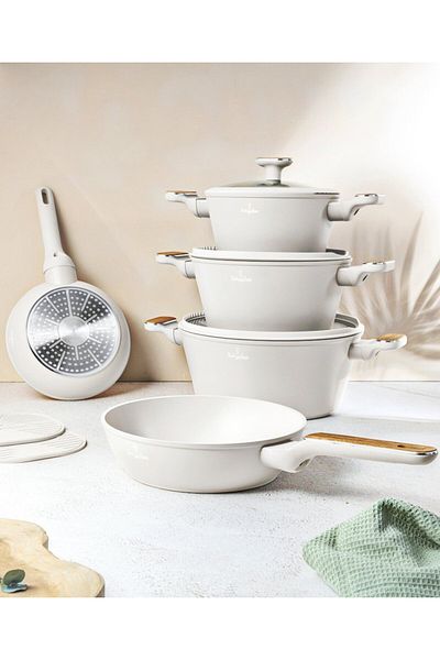 Berlinger Haus Sada nádobí s titanovým povrchem 10 ks Sahara Nordic Collection