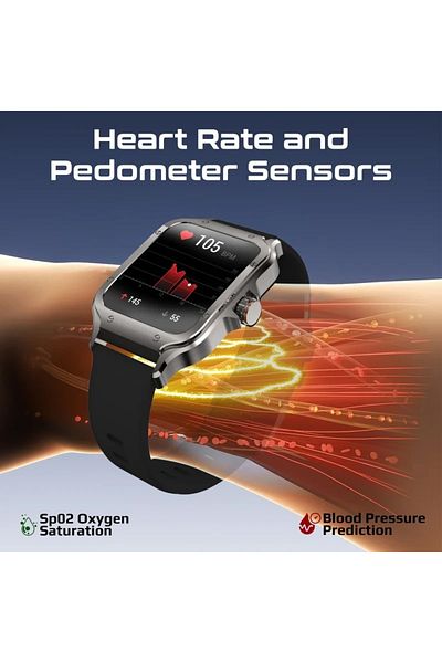 Promate ActivLife™ Curved AMOLED Screen Smartwatch with BT Calling