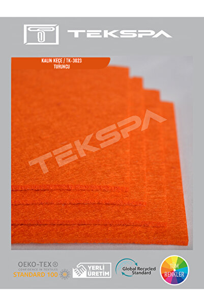 KEÇE DÜNYASI KALIN TURUNCU KEÇE 100X100