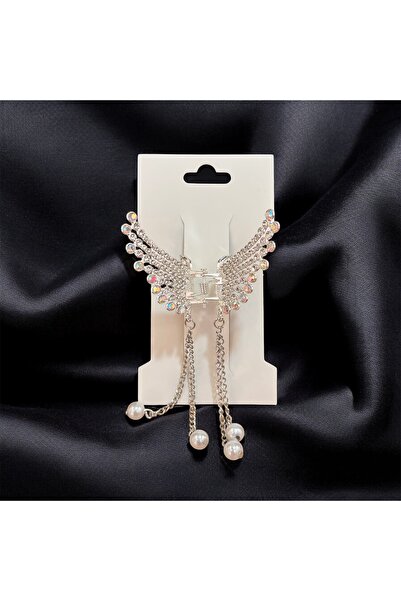 Store Pearl Dangle Butterfly Latch Clasp