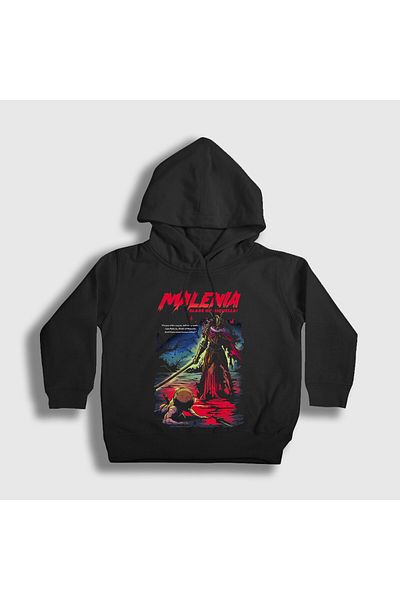 Presmono Unisex Kids Black Malenia Blade of Miquella Elden Ring Hooded Sweatshirt 560877Tt