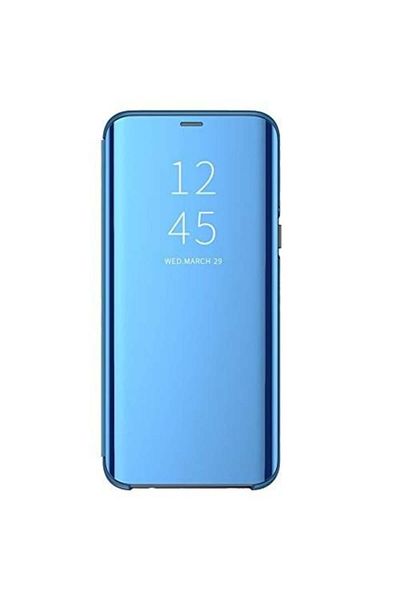 OEM Flip Cover Clear View Case for Samsung Galaxy A40, Blue